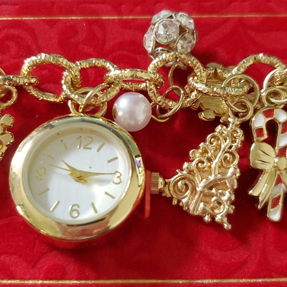 Charter Club Jewelry - Charter Club Gold Plated Watch Charm Bracelet